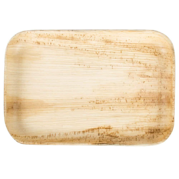 13" Palm Leaf Rectangle Tray